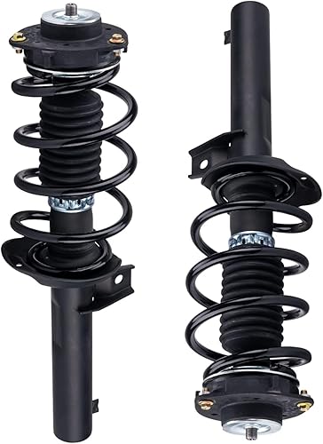 ZonCar 172311 Delantero 2PCS Soporte de suspensión y resorte helicoidal Montaje del lado del conductor y del pasajero Reemplazo para J etta
