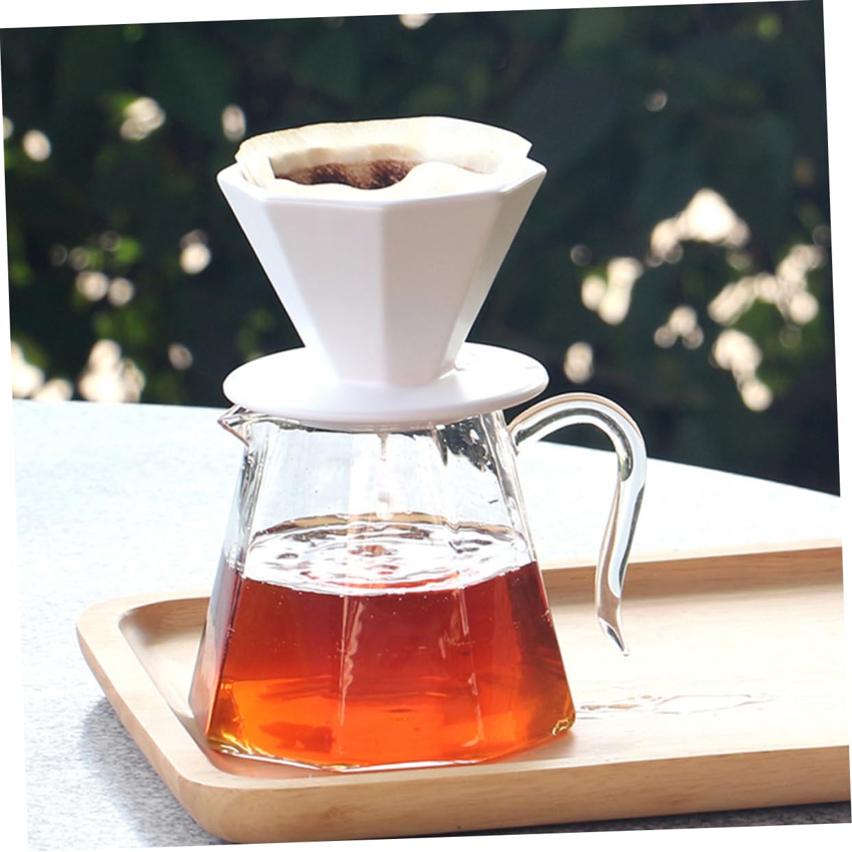 Angoily 1pezzi Filtro Per Caffè in Ceramica Filtro Per Da Caffè Per Goccia Imbuto Per