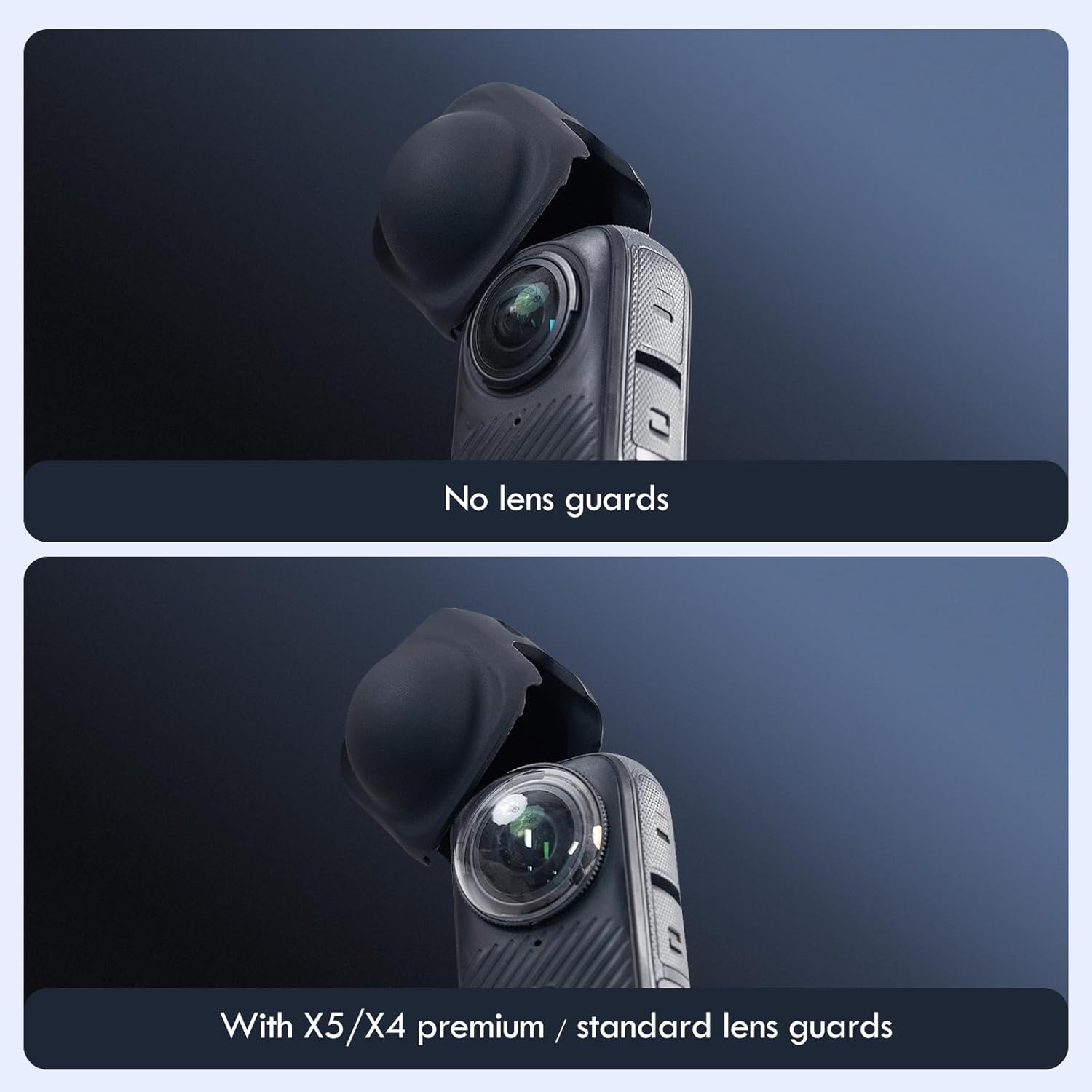 Screen Protector Film(2 Pack)+Lens Cap for Insta360 X5/insta360 X4 Accessories, Insta 360 X5/insta 360 X4 Tempered Glass LCD Display Film, Ultra HD, 9H Hardness, Scratch Resistant, Anti-Fingerprint - Image 2