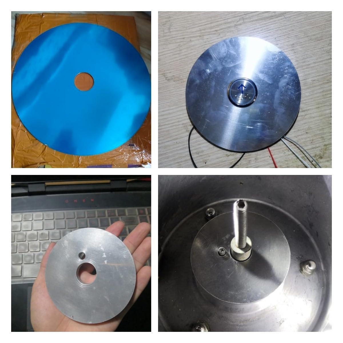 Aluminium-Rundblech - Industrieblech Für Labor Und DIY-Schmiede, Durchmesser 300Mm,Thickness 5mm