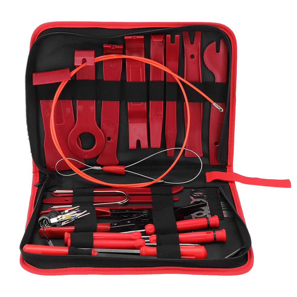 Herramienta de extracción de molduras interiores, kit de herramientas de palanca de extracción de molduras interiores de 39 piezas para audio del panel del panel de la puerta