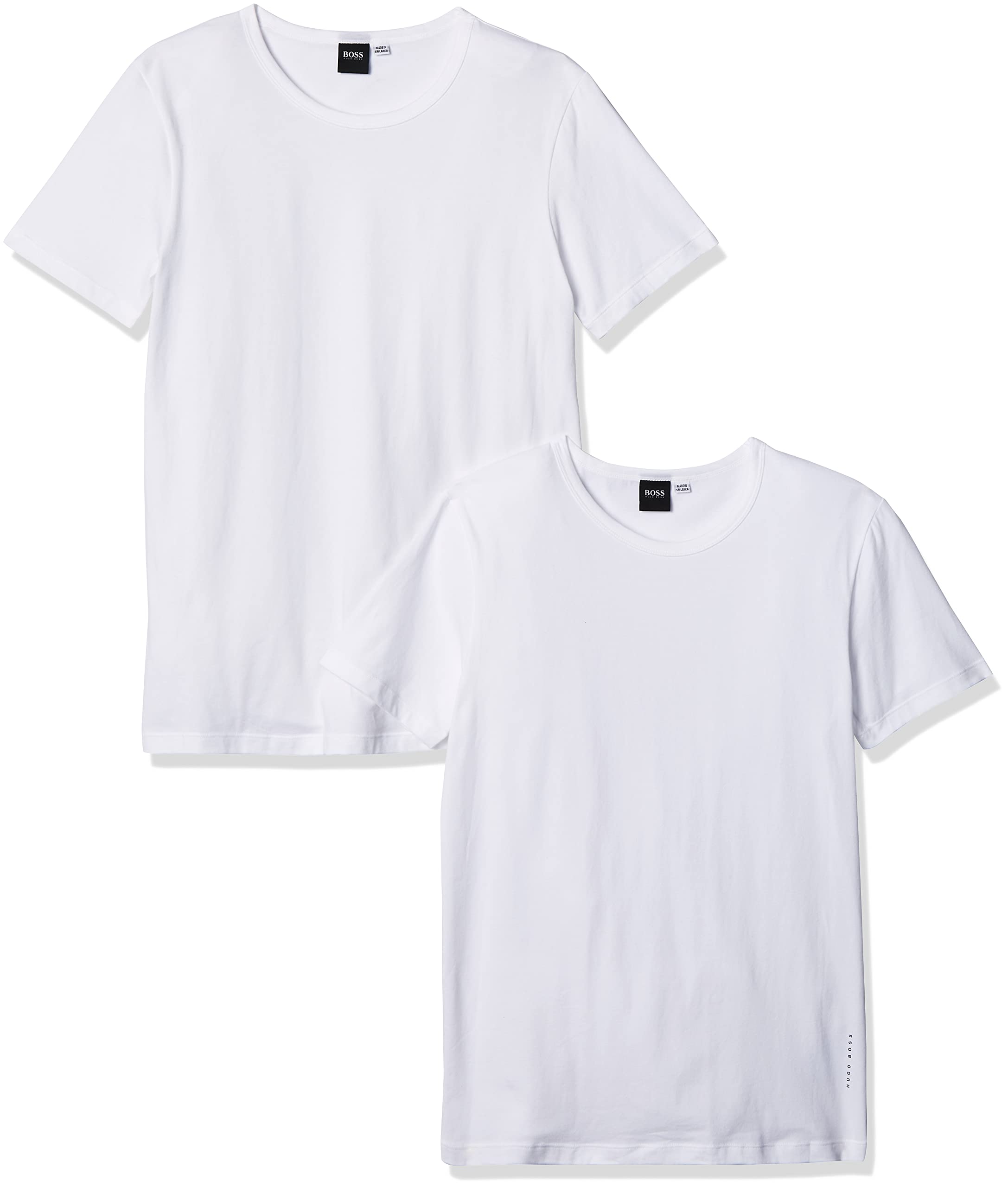 BOSSHugo Boss Men's 2-Pack Round Neck Cotton Stretch T-Shirts