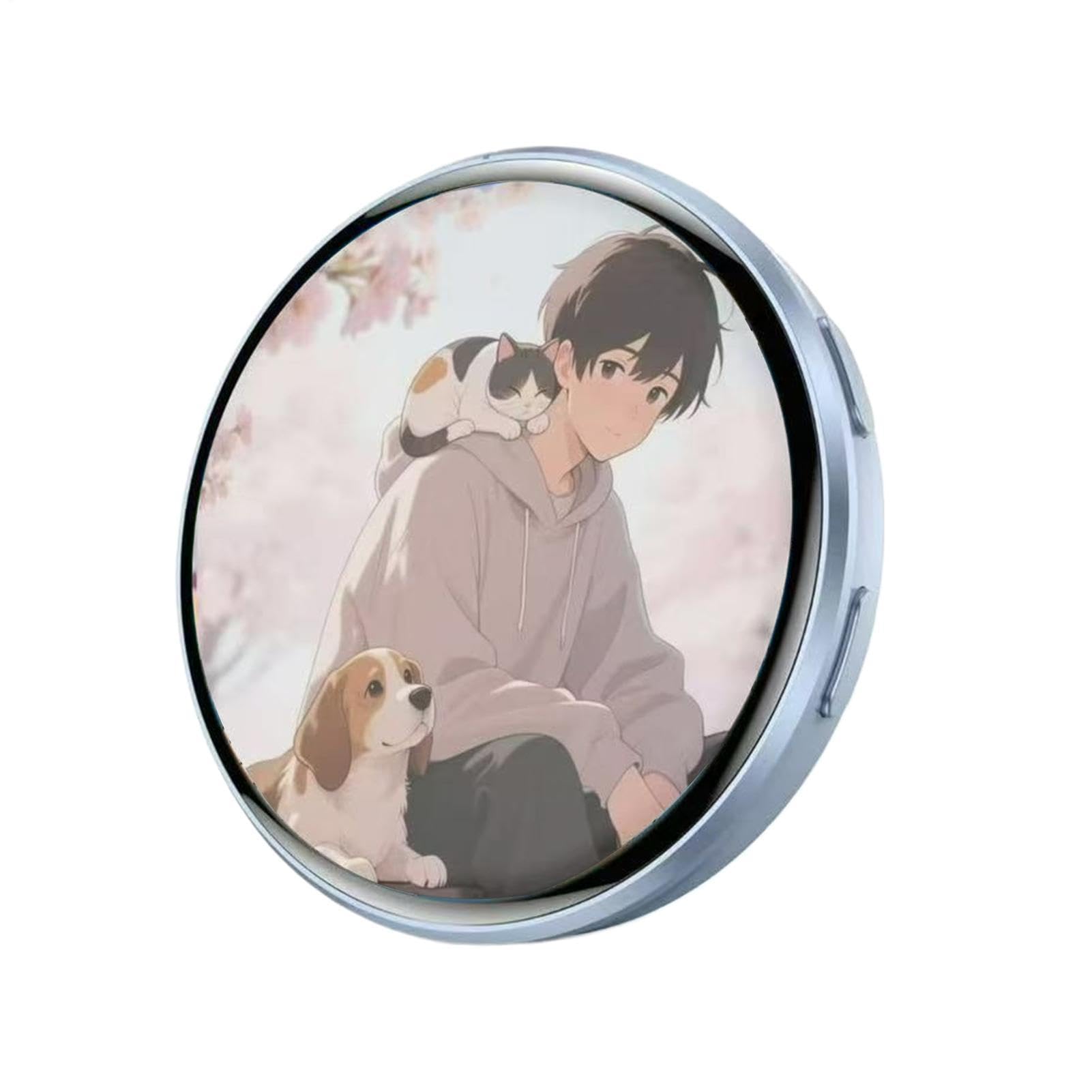 Pin electrónico de 4,3 cm e insignia dinámica recargable para ropa y accesorios de anime 8