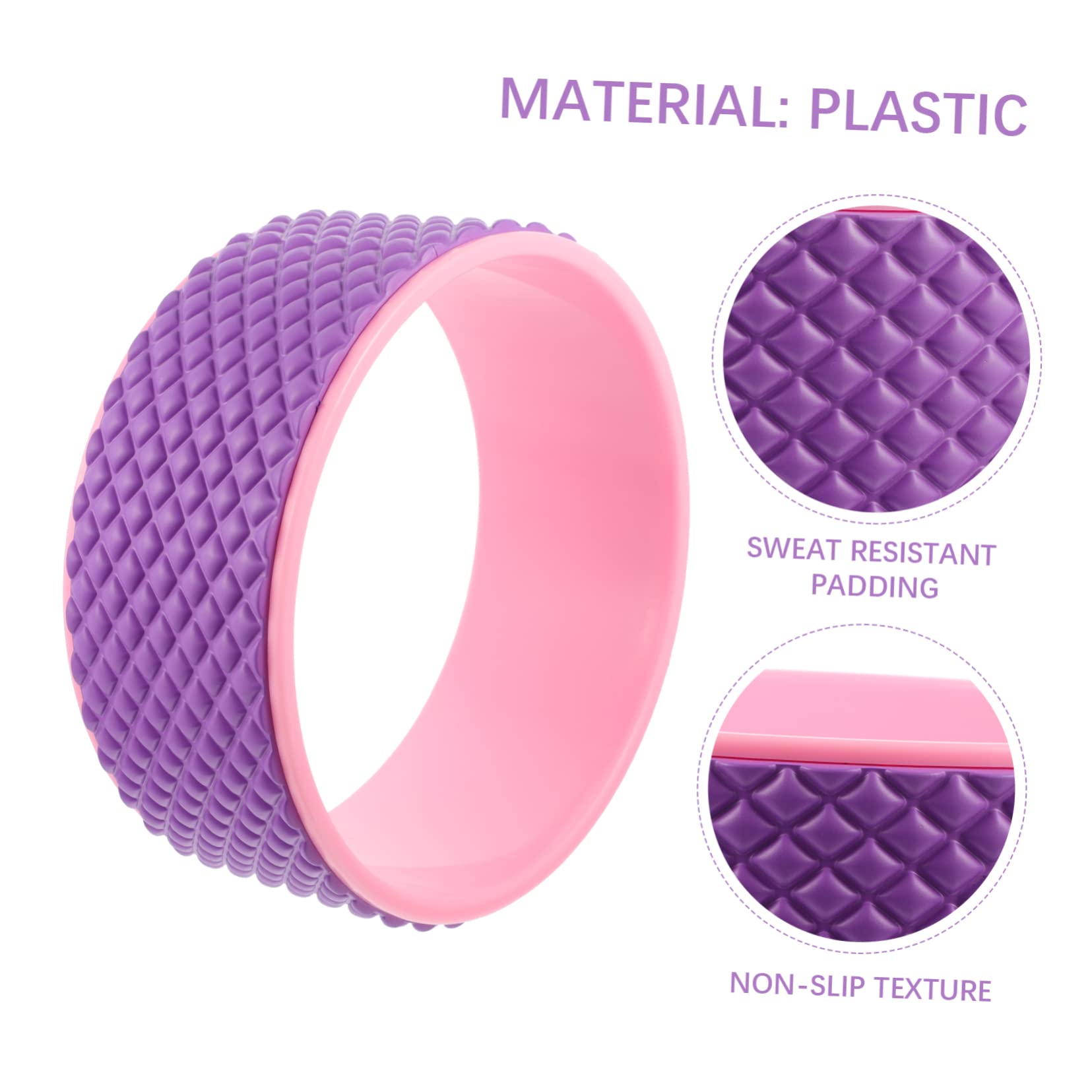 INOOMP 1pezzi Ruota Per Yoga Strumento Per Massaggio Backbend e Allenamento Pilates Supporto Per Posizioni Yoga e Stretching Corpo Intero