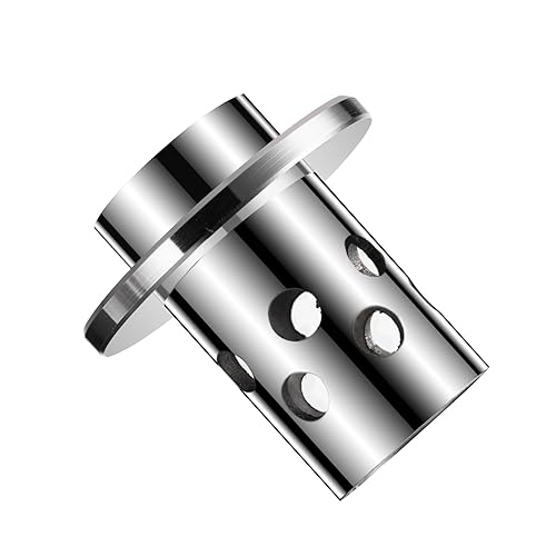 Vista 2 de DZQ Frasco de fundición perforada Fundición al vacío Pared de acero inoxidable con brida (1.2 "x 2")