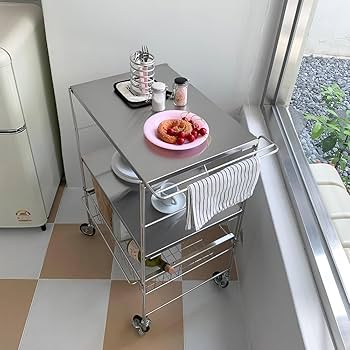 Amazon.co.jp: O'gre オグレ フラットステンレス3段トロリー 韓国 Amazon.co.jp: O'gre オグレ フラットステンレス3段トロリー 韓国