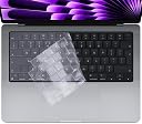 Oaky EU/UK Layout Keyboard Cover for MacBook Pro 14.2 inch 2021-2024 Model A2918, A2992, A2779, A2442, M1/M2/M3 Pro/Max Chip 7 Shape Enter Key. Ultra Thin Dust-Proof 14 inch Keyboard Skin - TPU Clear gallery image