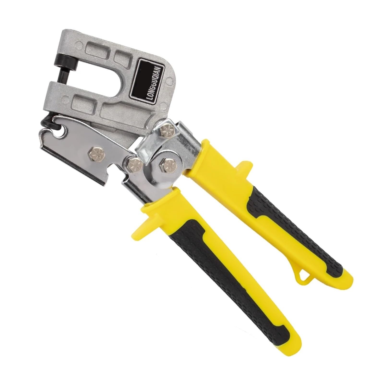 Pinza for crimpare con Manico in Lega di Alluminio, Pinza for punzonatura a Due Mani for soffitti, Strumento for cartongesso Multifunzionale