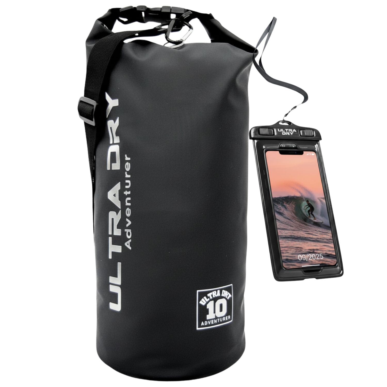 Premium Waterproof Bag, Sack with Phone Dry Bag and Long Adjustable Shoulder Strap Included, Perfect for Kayaking/Boating/Canoeing/Fishing/Rafting/Swimming/Camping/Snowboarding