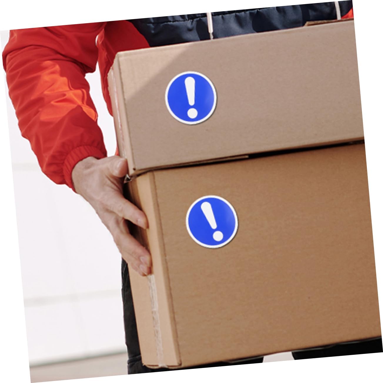 Warning Label for Safety 6pcs PVC Adhesive Caution Sign