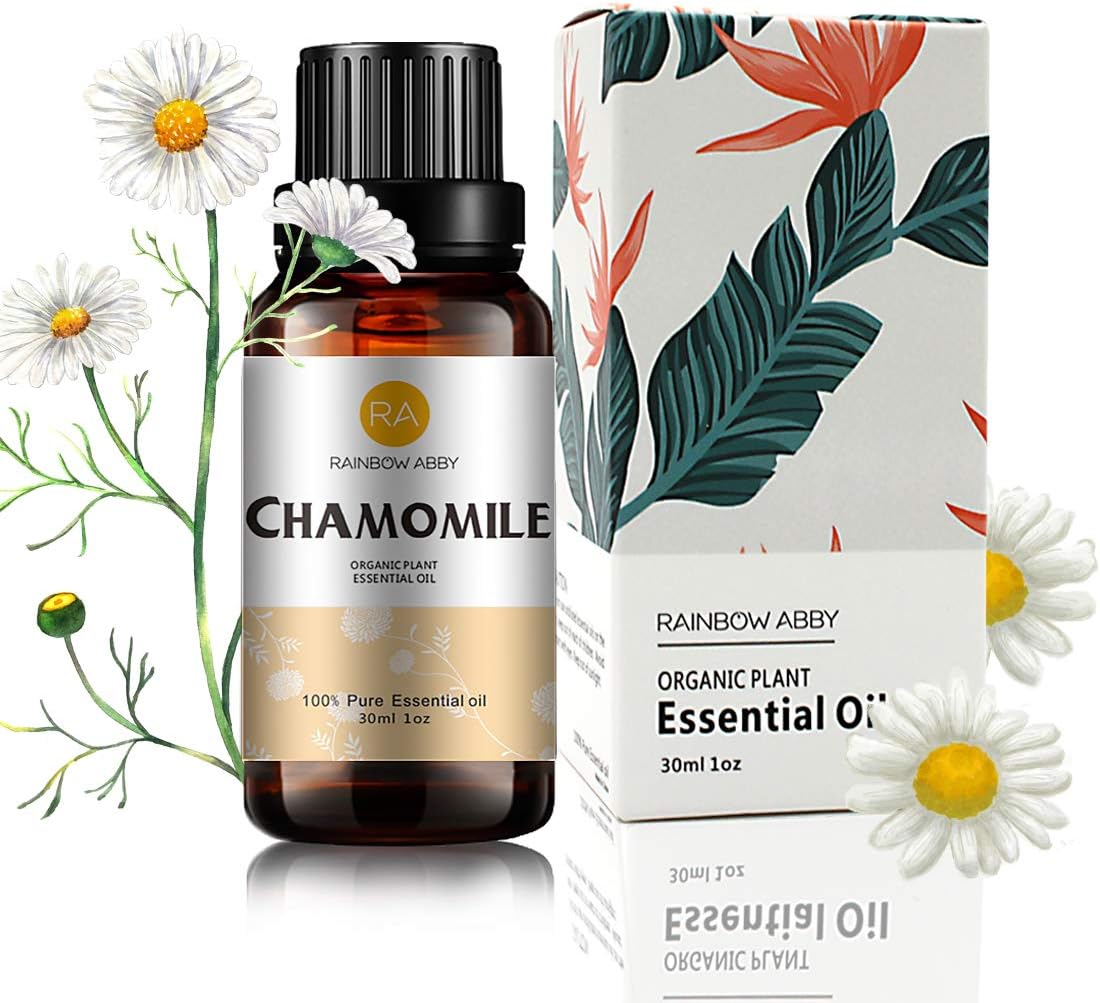 Chamomile Essential Oil (30ML), 100% Pure Natural Organic Aromatherapy Chamomile Oil for Diffuser, Massage, Skin Care, Yoga
