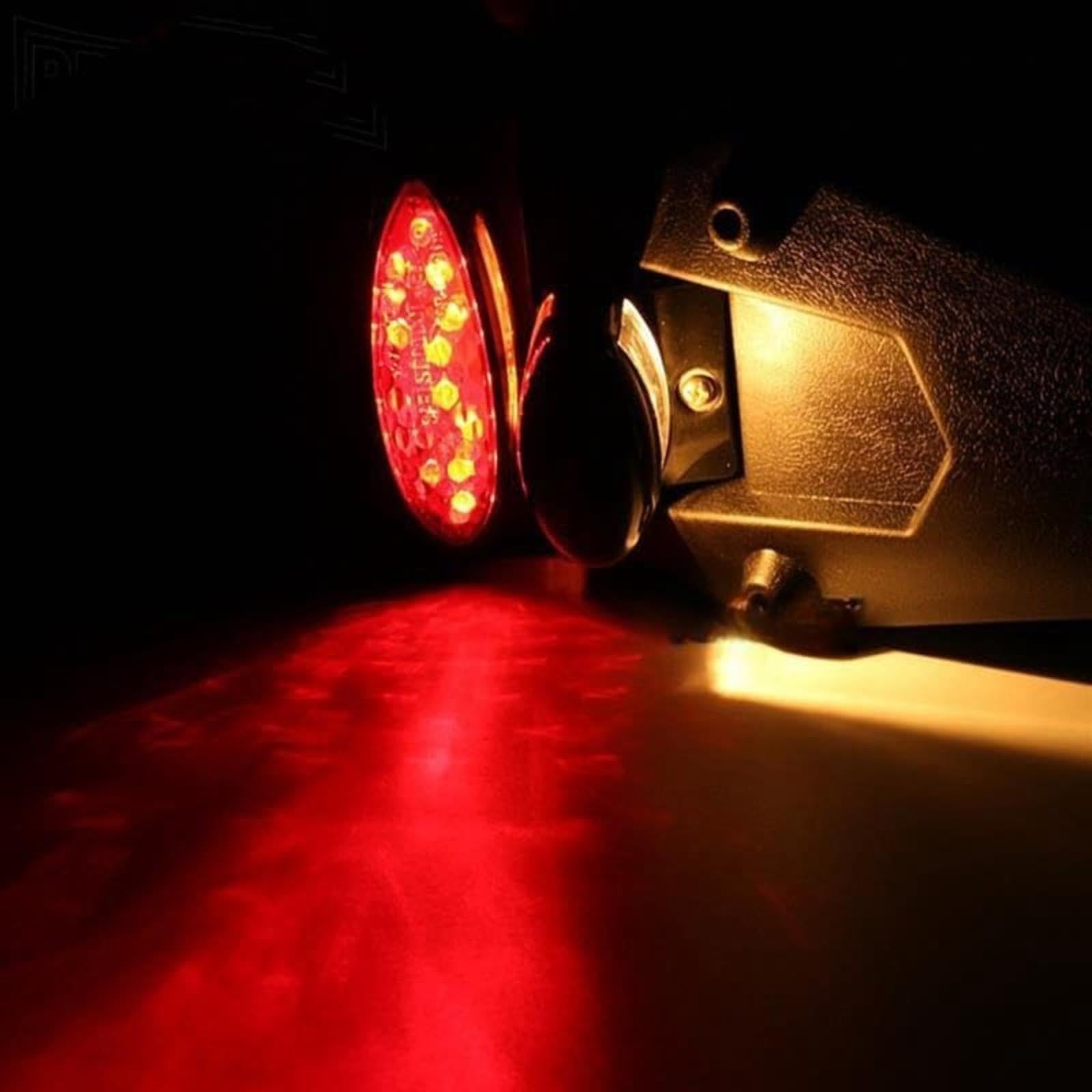 Lampa tylna motocykla 12 V, tylna lampa stopu, tablica rejestracyjna, do zabrudzenia terenowego Tylne światło hamowania do roweru Tylne światło hamowania do roweru