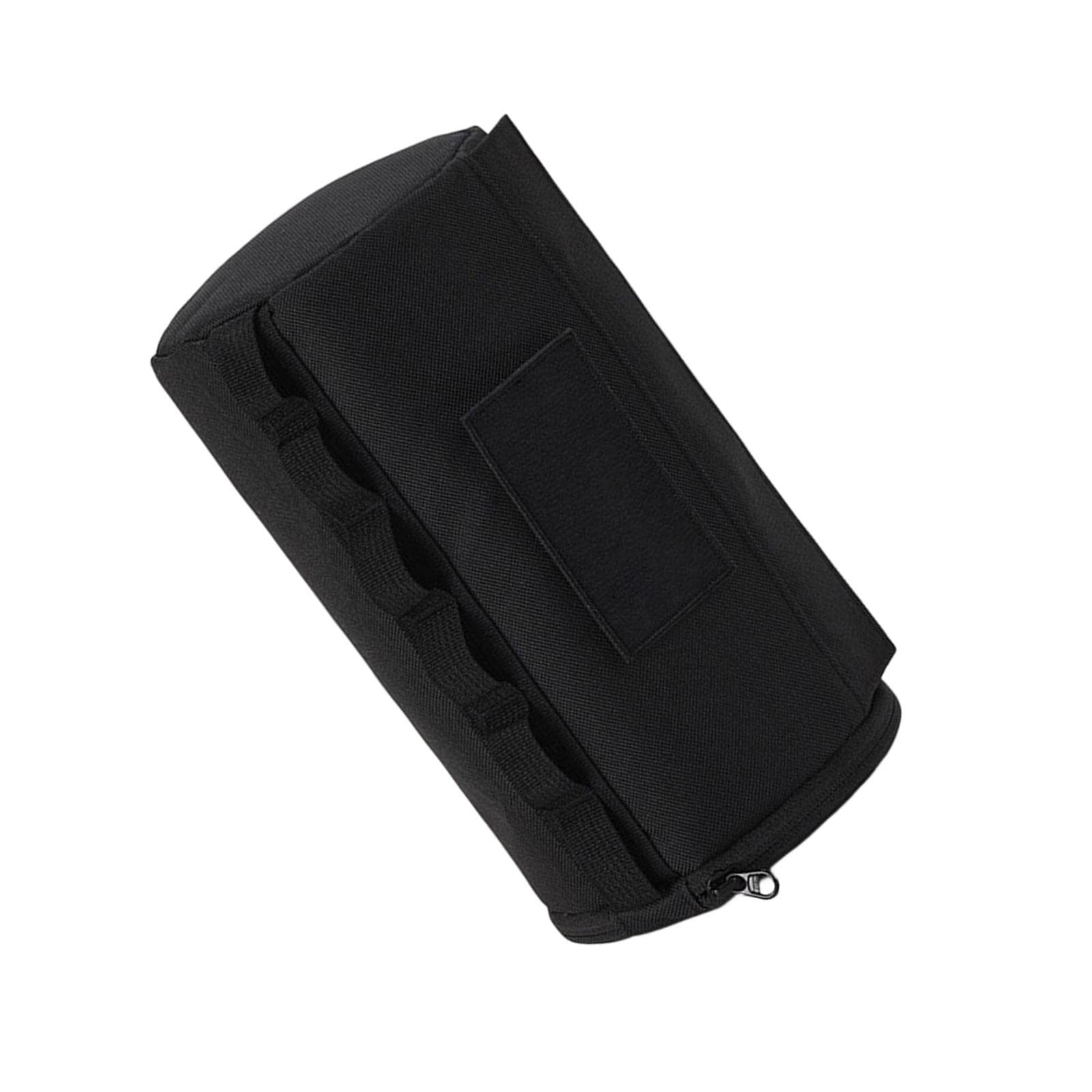 Outdoor Toilet Paper Storage Holder, Napkin Holder, Portable Tissue Holder Bag Roll Paper Case for Hiking Household Camping Fishing, Black