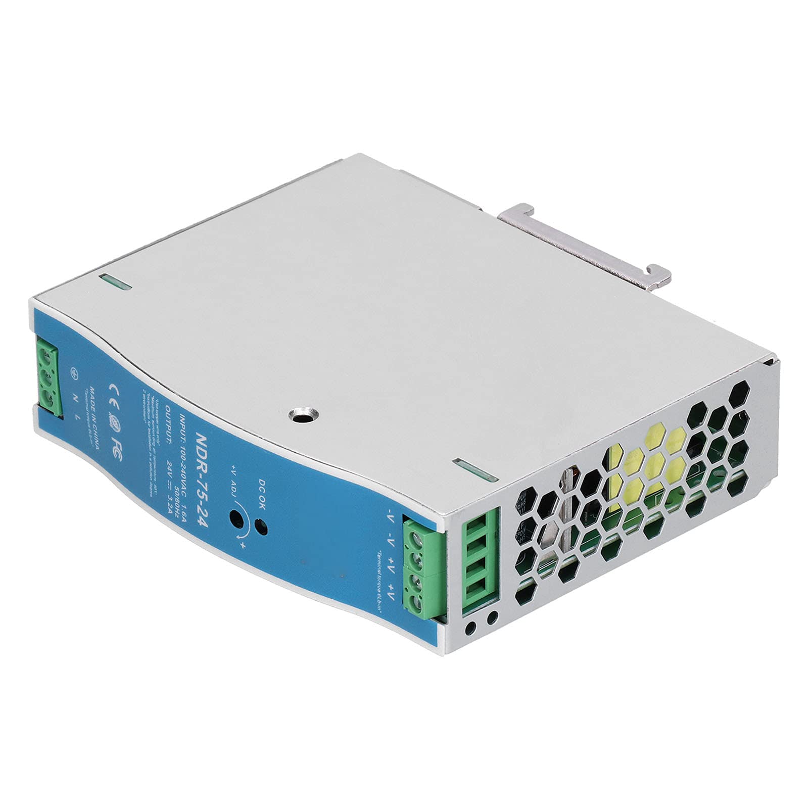 Buy NDR‑75‑24 Rail Power Supply, Industrial Rail Power Supply 3.2A 76