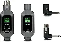 Conversor de microfone Transmissor e receptor XLR Sistema sem fio para microfone dinâmico para microfone com fio,(Transmissor X1 Receptor X1)