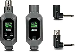 Conversor de microfone Transmissor e receptor XLR Sistema sem fio para microfone dinâmico para microfone com fio,(Transmissor X1 Receptor X1)