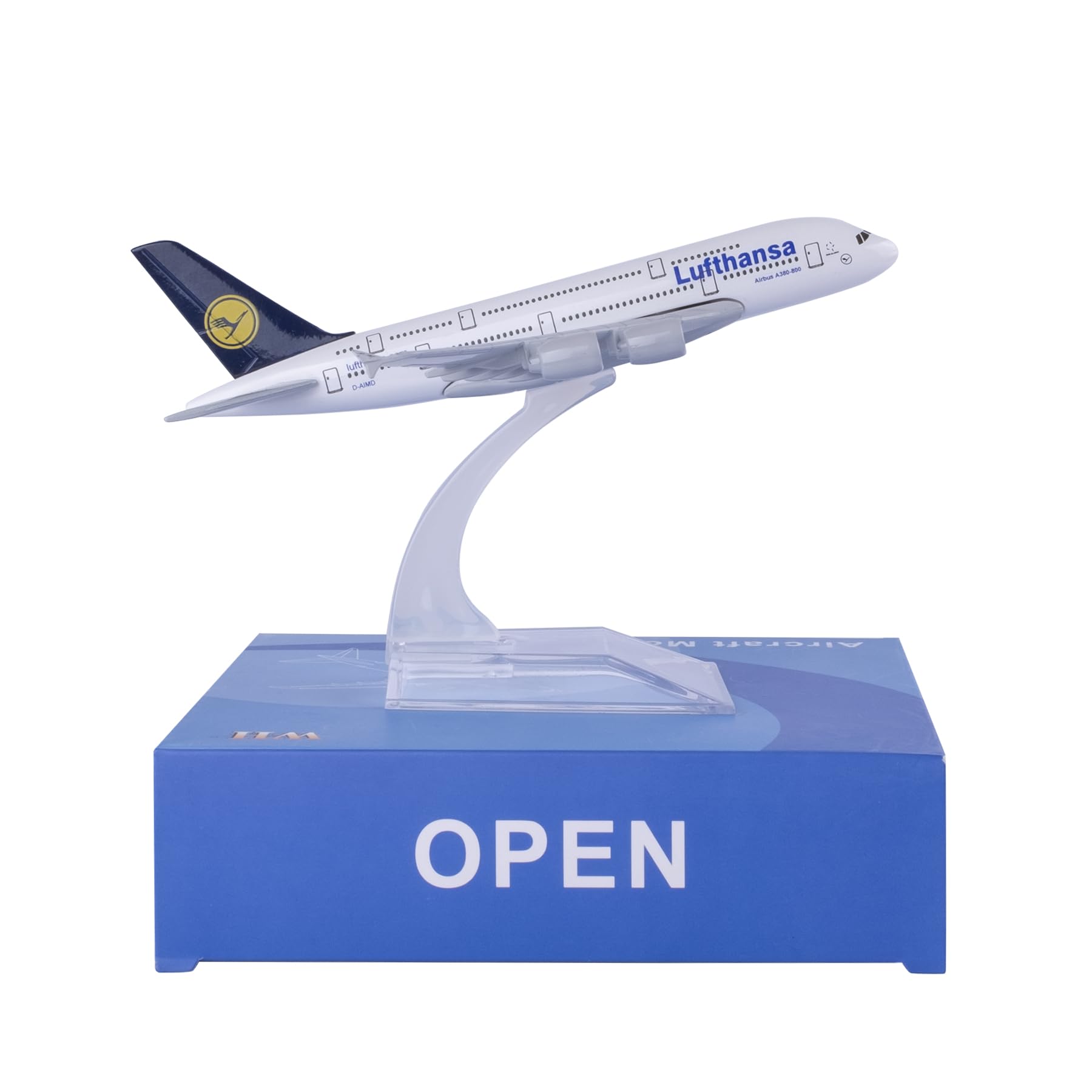 1/400 Scale Model Lufthansa 380 Model Plane Diecast Model Airplanes for adults Die-cast Airplanes for Home/Office Décor