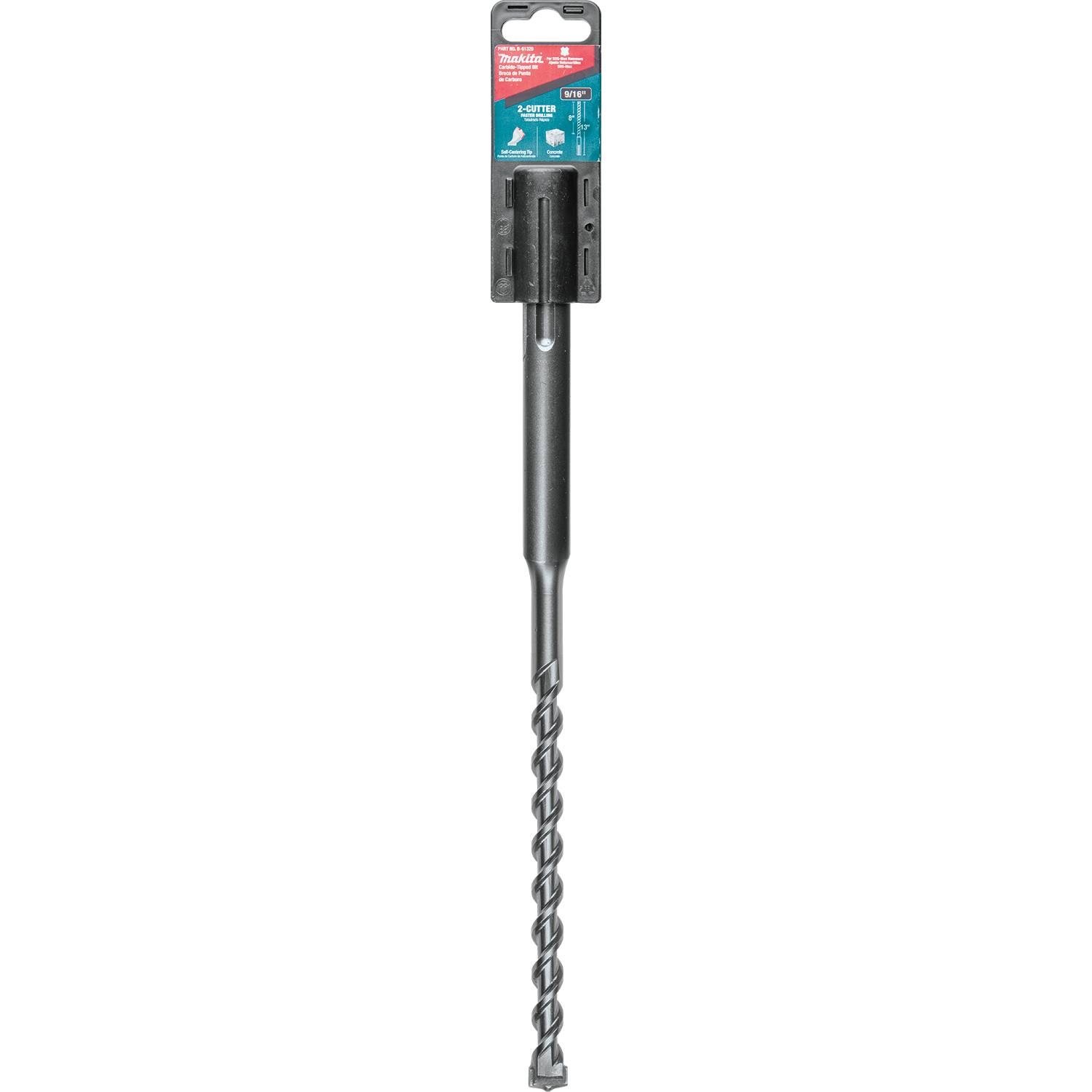 Makita B-61329 Broca SDS-MAX de 9/16" x 13", 2 cortadores