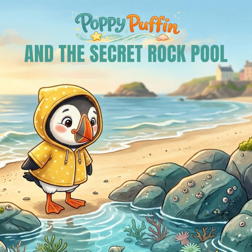 Poppy Puffin and the Secret Rock Pool.: A Gentle Seaside Picture Book for Ages 3–5 (Poppy Puffin Adventures)