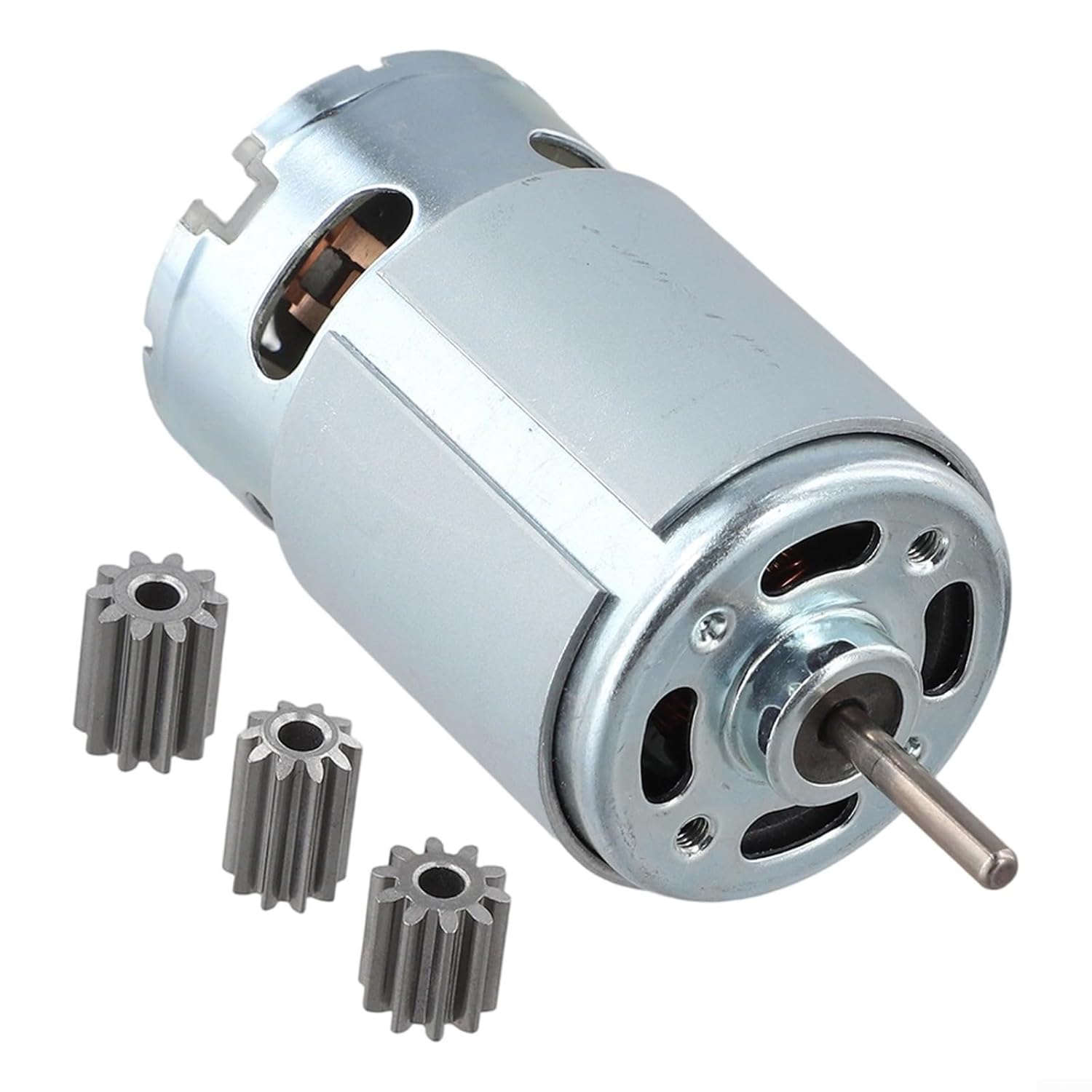 Gearmotor Children's Car - Compatible with RS550 RS390 RS380 RS555 Models, 6V 12V 24V Voltage, 10/12 Teeth Dual- Output, Tool- Quick Install, 23000rpm High (555 24V 22000rpm)