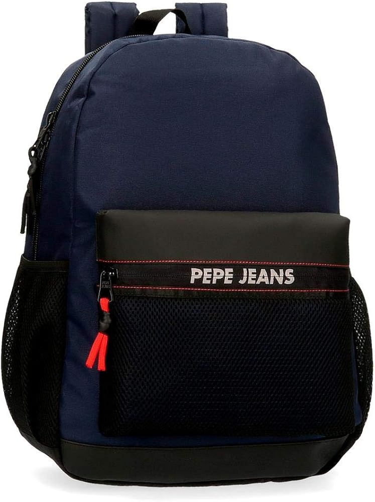 Pepe Jeans Split LaptopRucksack Blau 32x44x15 cms Polyester 15,6" 21
