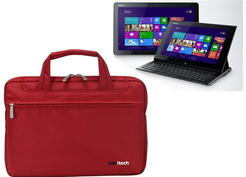 Navitech Ruby Red Ultrabook/Laptop/Notebook Funda Bolsa Compatible con MSI Slider Windows 8 Tablet
