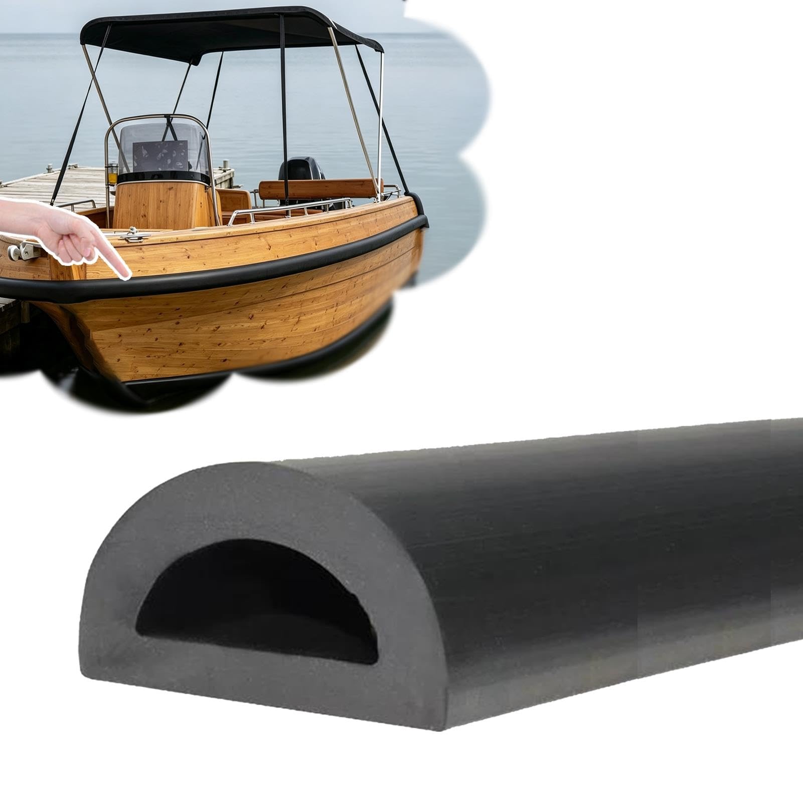 Pare Battage pour Bateau Insert de Bande de Protection Bateau Souple