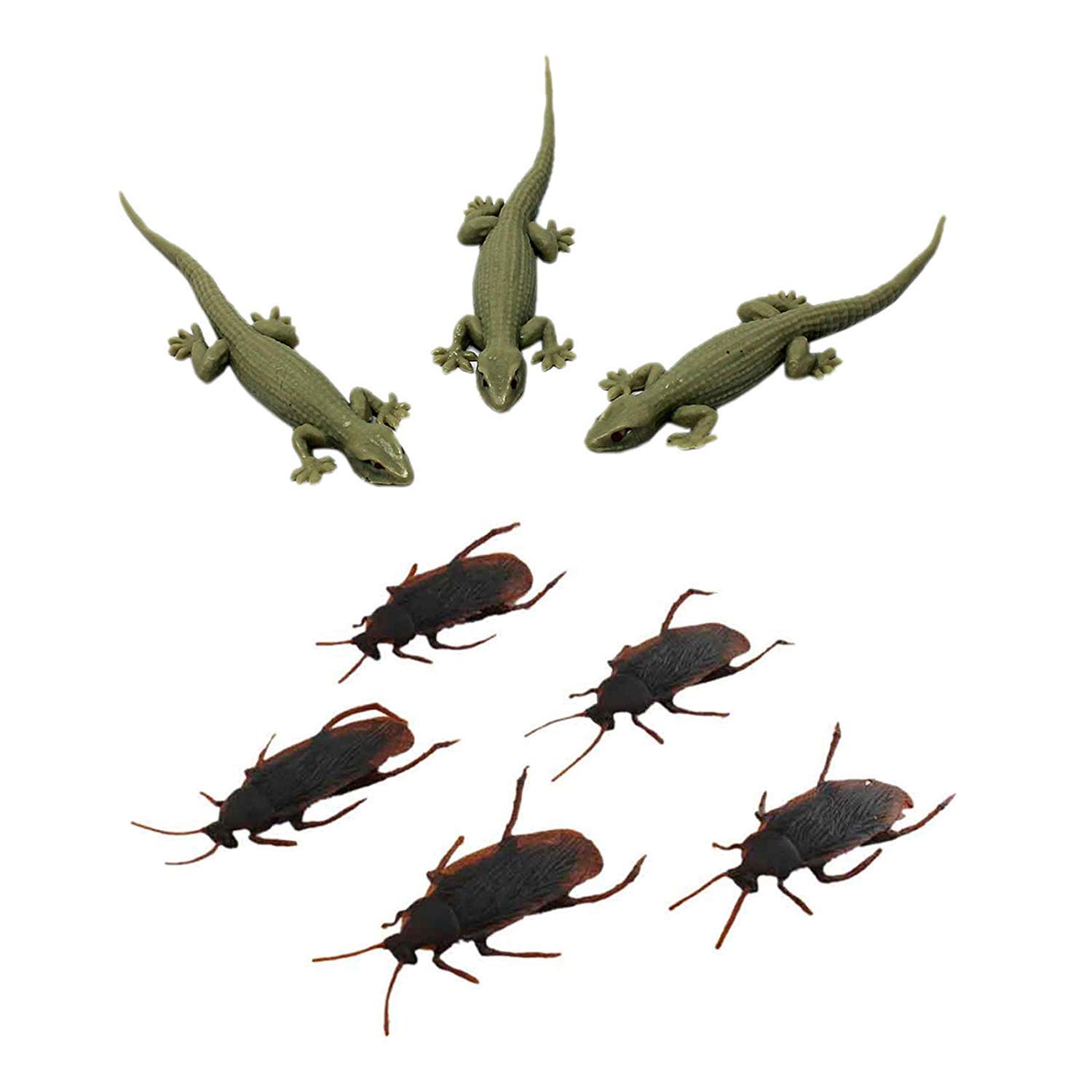 Abee Prank Gag Toy Fake Cockroach and Lizard Toy (3+5) (B07KPGL57M) Amazon Price History, Amazon Price Tracker