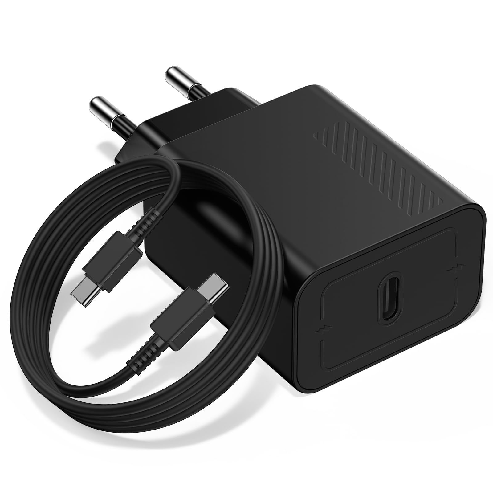45W Schnellladegerät Ladegerät & 3M Schnellladekabel USBC für Samsung Galaxy S26 S25 S24 S23 S22 S21 S20 S10 Ultra/Plus A56 A55 A54 A53 A52 A51 A36 A35, Ladekabel mit Netzteile Adapter Ladestecker