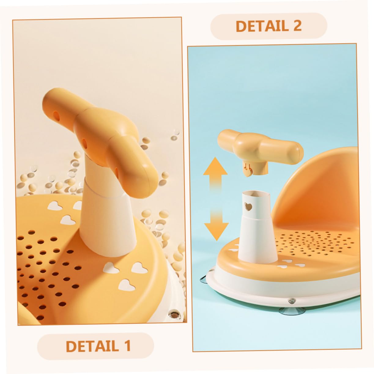 Siège de Bain Garçon Fille Mois Siège de Douche Tout-petit Ans Support de Bain Portable Nourrisson Garçon Fille