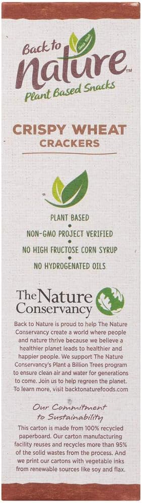 Back to Nature Non-GMO Crackers, Crispy Wheat, 8 Ounce
