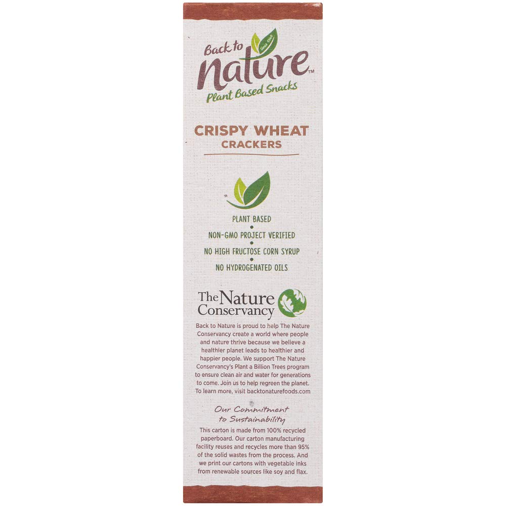 Back to Nature Non-GMO Crackers, Crispy Wheat, 8 Ounce