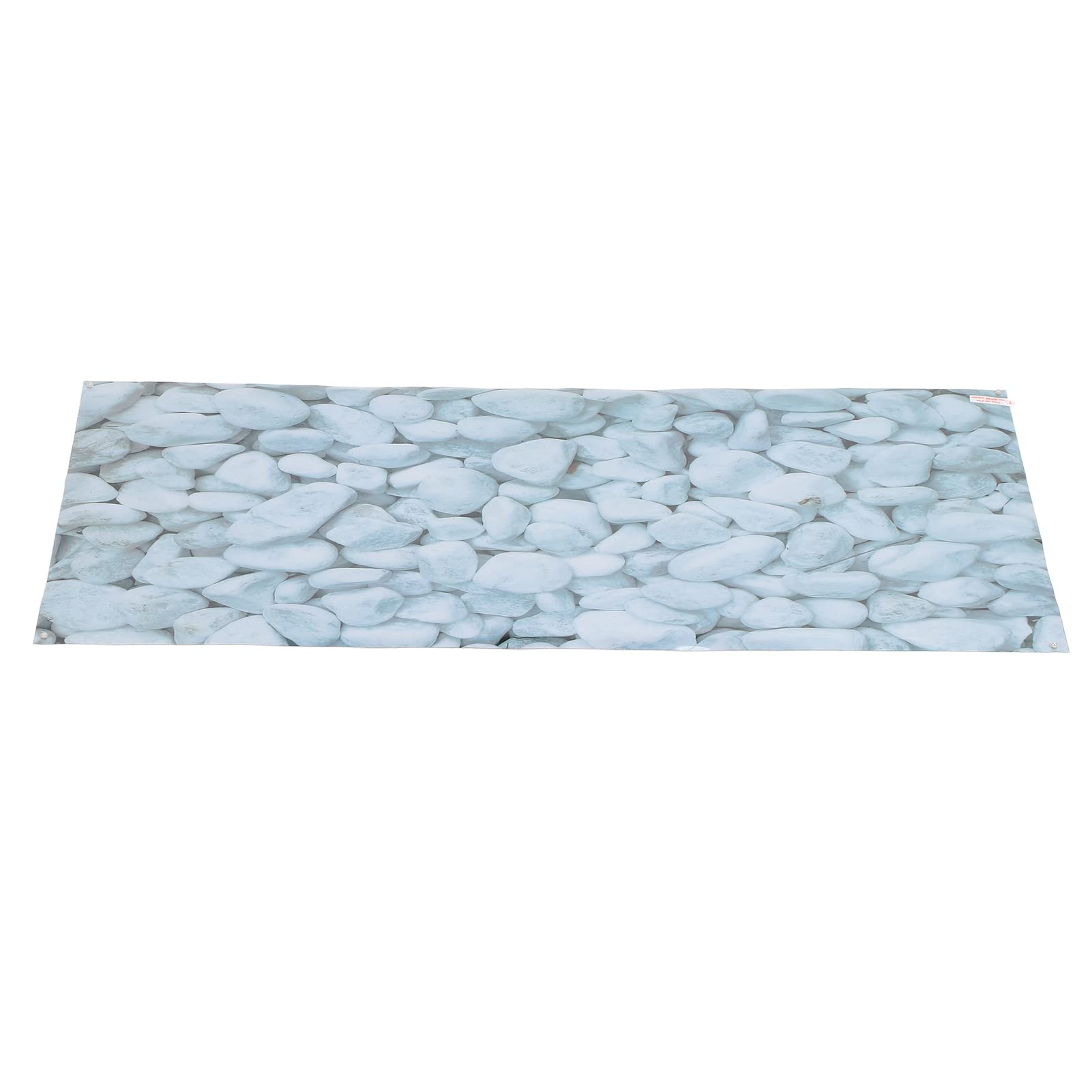Folosafenar White Fish Tank Background Wallpaper, 3D Aquarium Background Poster Pebbles For Aquariums(122 * 50Cm)
