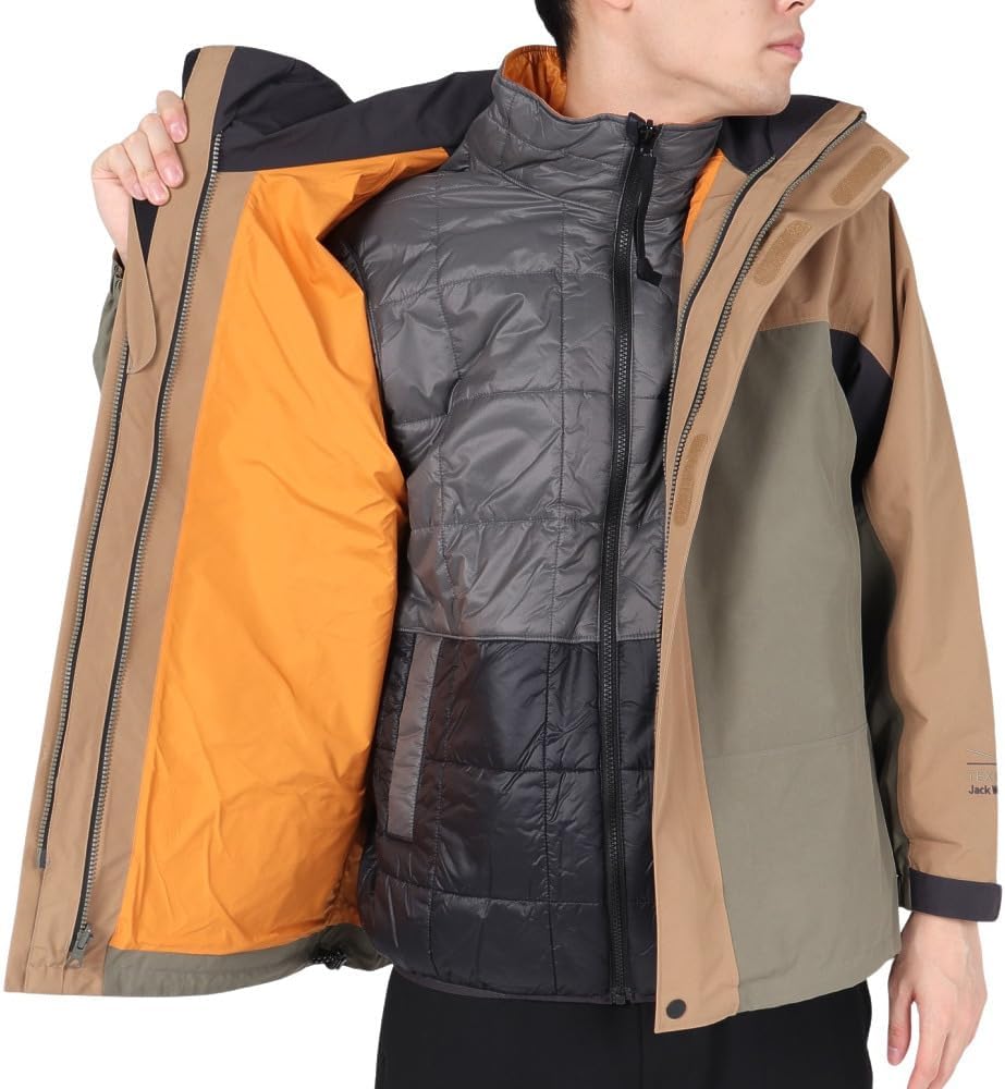 wolfai上下セットカーキMIX