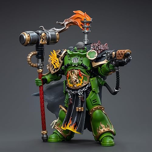 Miniatura 7 de JOYTOY 1/18 Warhammer 40,000 Figura de acción Salamanders Captain Adrax Agatone Collection Modelo (5 pulgadas)