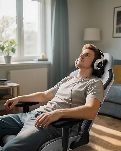 Miniatura 2 de AutoFull C3 Silla Gaming Silla de PC con Soporte Lumbar Ergonómico, Estilo Racing Cuero PU Respaldo Alto Silla de Trabajo Ajustable Giratoria con