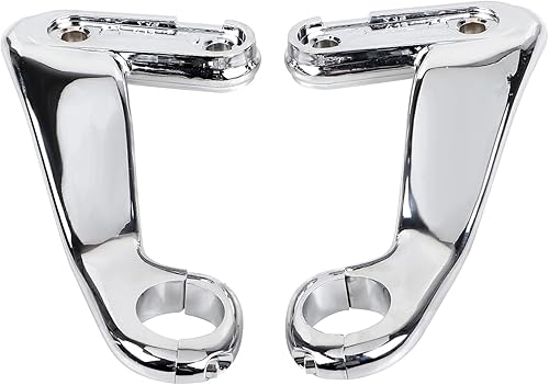 Miniatura 6 de Kit de montaje de soporte de carenado de aleación de zinc frontal cromado compatible con Harley Road Glide Ultra FLTRU CVO Custom FLTRXSE 2010-2013