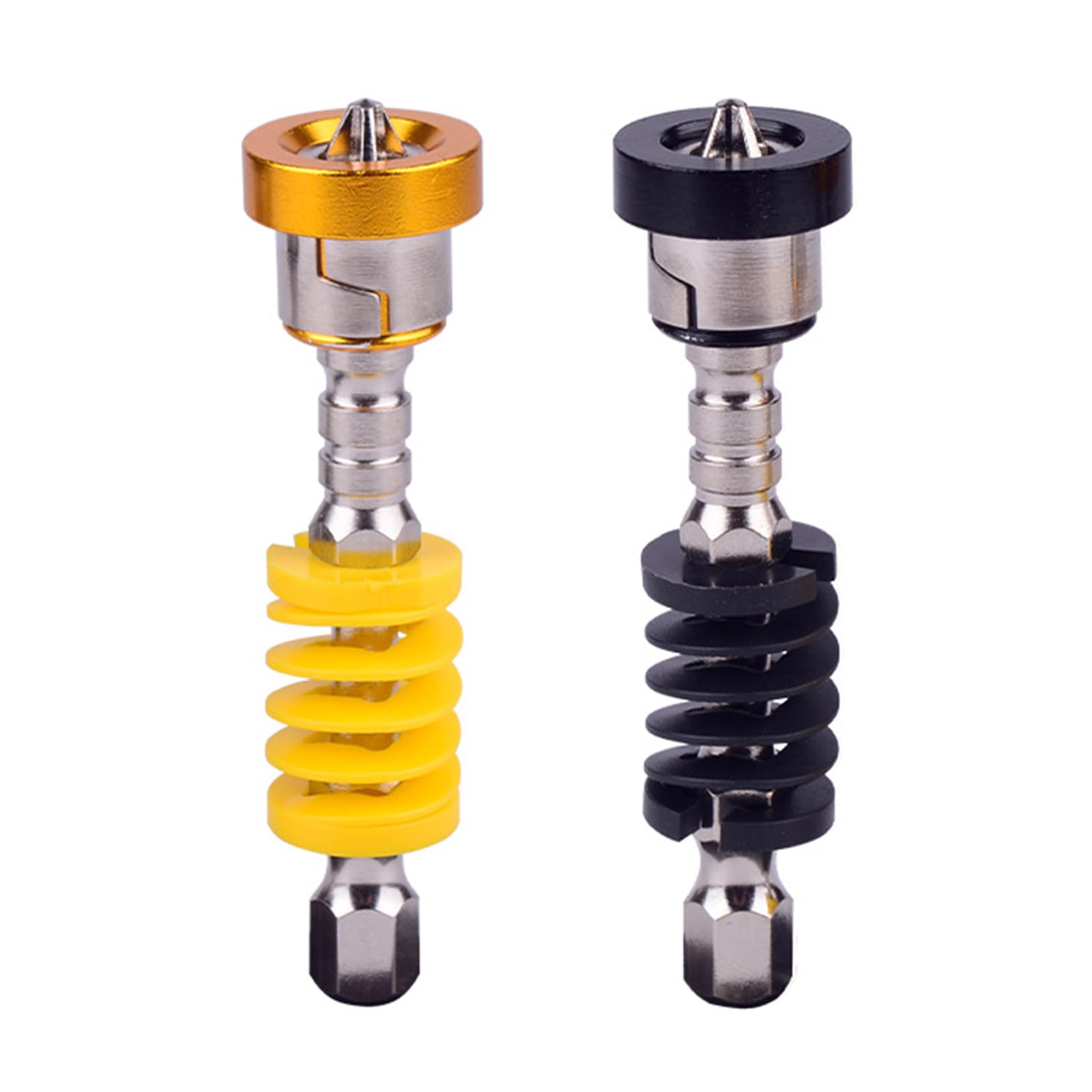 Whoasyst Pack Of 2 Spring Loaded Screwdriver Bit Quickly Release Spring Mechanism For Electric Drills Power Tool Strong Divisions