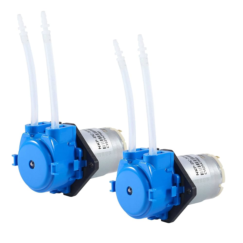 Amazon | ALAMSCN ペリスタルティックポンプ DC 12V 液体注入