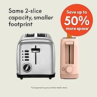 Vista 2 de bella 2 Slice Slim Toaster, Fits-anywhere™ Kitchenware, 6 Setting Shade Control with Reheat & Cancel Buttons, Fits sourdough, 10” Long Slot, Anti