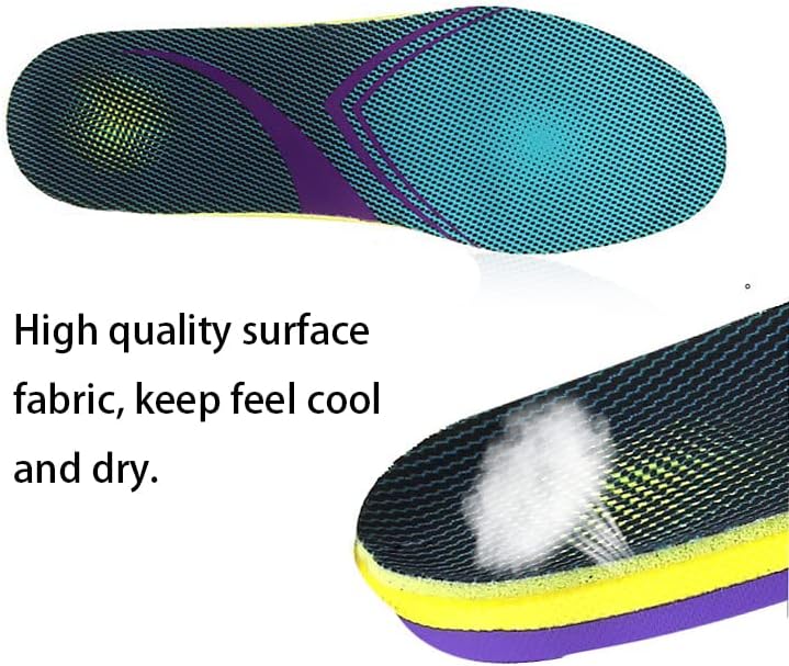 Miniatura 5 de Plantillas de atletismo para hombres y mujeres, muy elásticas, suaves y cómodas, con absorción de impactos y amortiguación, plantilla para correr y