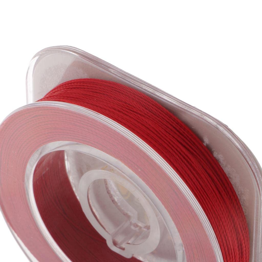 Anneau de Guidage de Canne à Wrap Line Thread 55 Yds Rod Building Thread - Rouge, 50m, Rouge, 50m