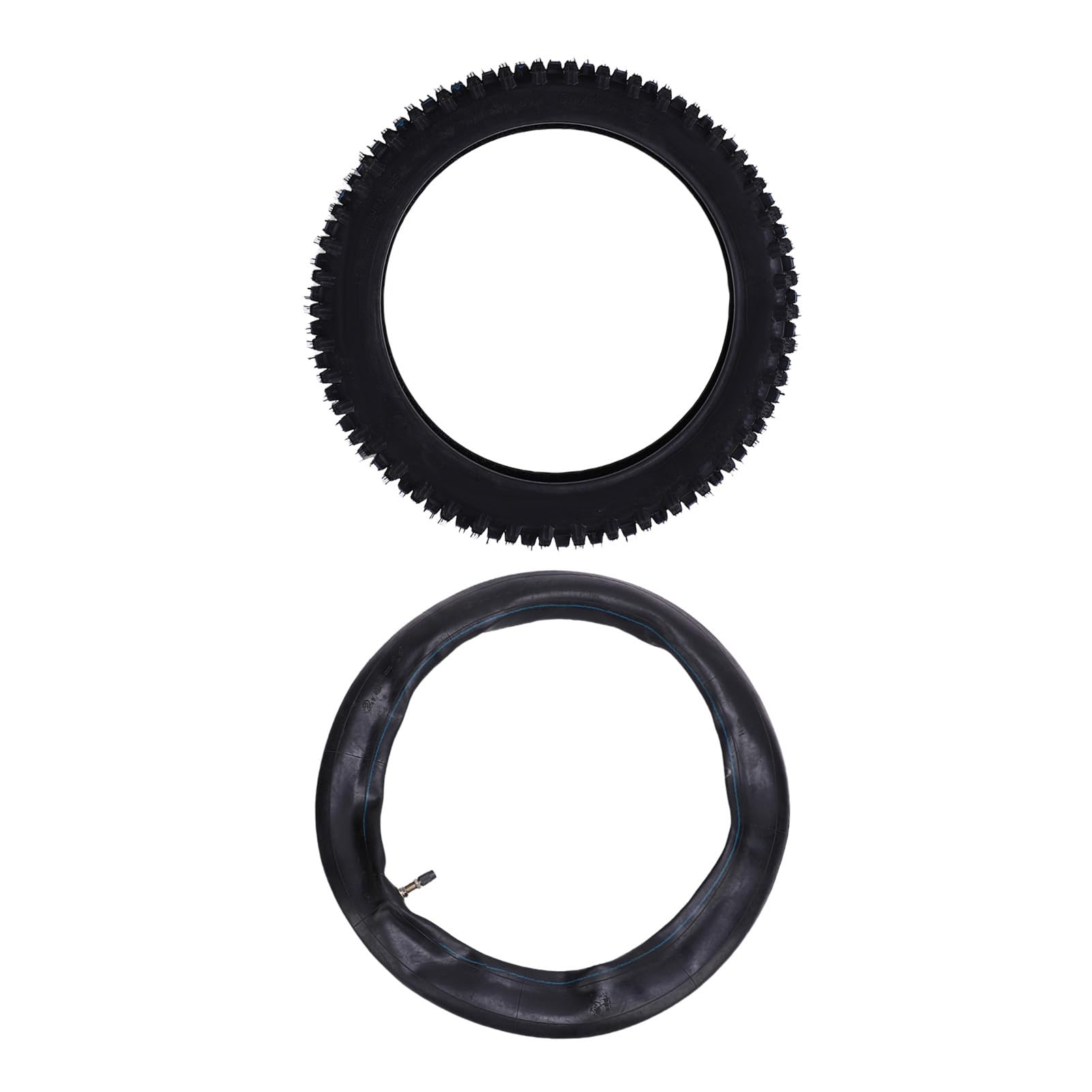 Keenso Pneumatici Moto Pneumatico Anteriore Camera d'Aria di Ricambio in Gomma 14 Pollici 2.50 14 Set di Ruote Anteriori con Valvola Diritta TR87 per Pit Dirt Bike CRF70 CRF110 XR70 KLX110