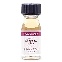 Vista 1 de LorAnn sabor a chispas de chocolate menta, 1 botella de dram