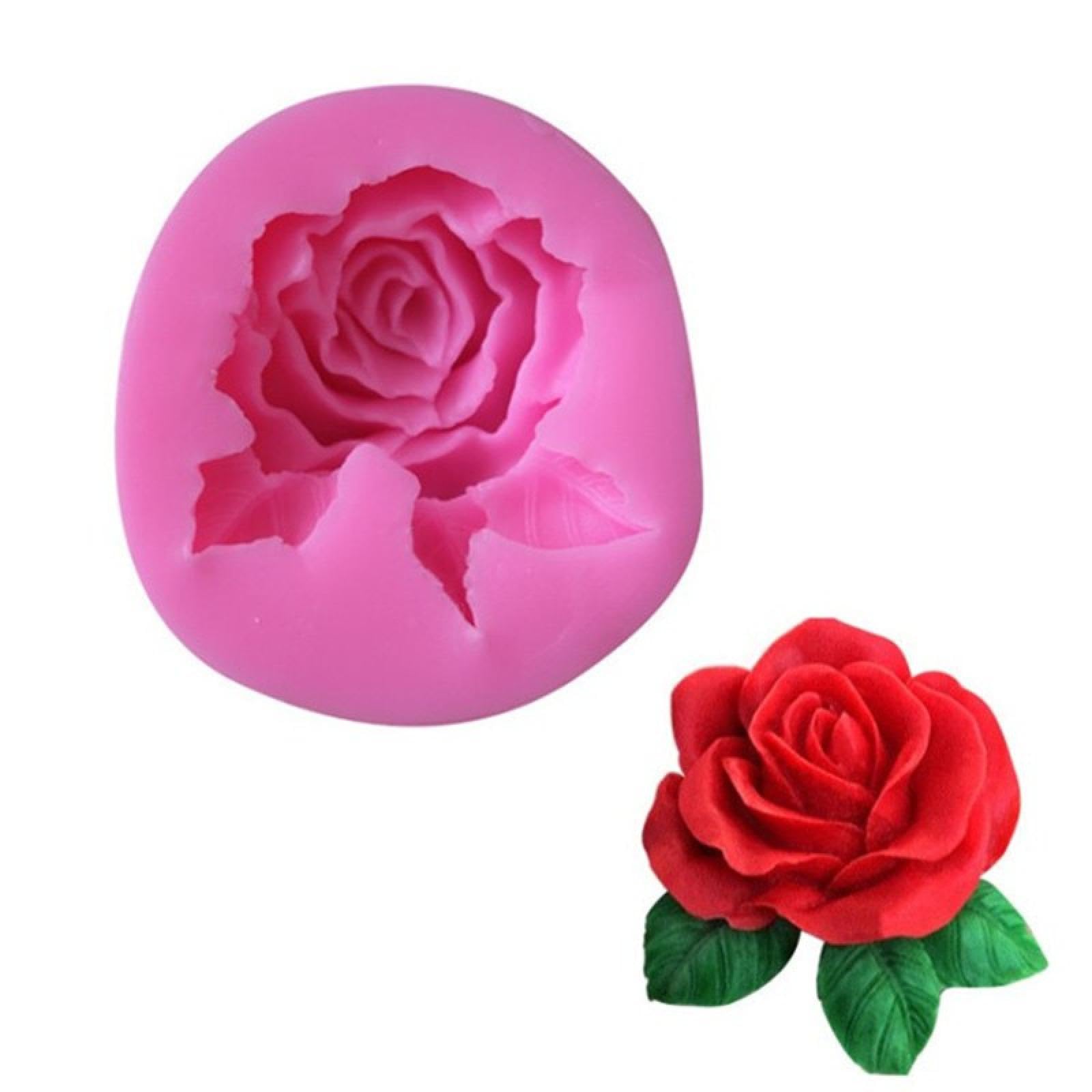Silicone Mold for Baking,8.3x7.9x2.3cm Beautiful Flower Shape Chocolate Candy Jello Silicone Fondant Lace Mold Cake Decorating Pastry Tools Silicone Mold