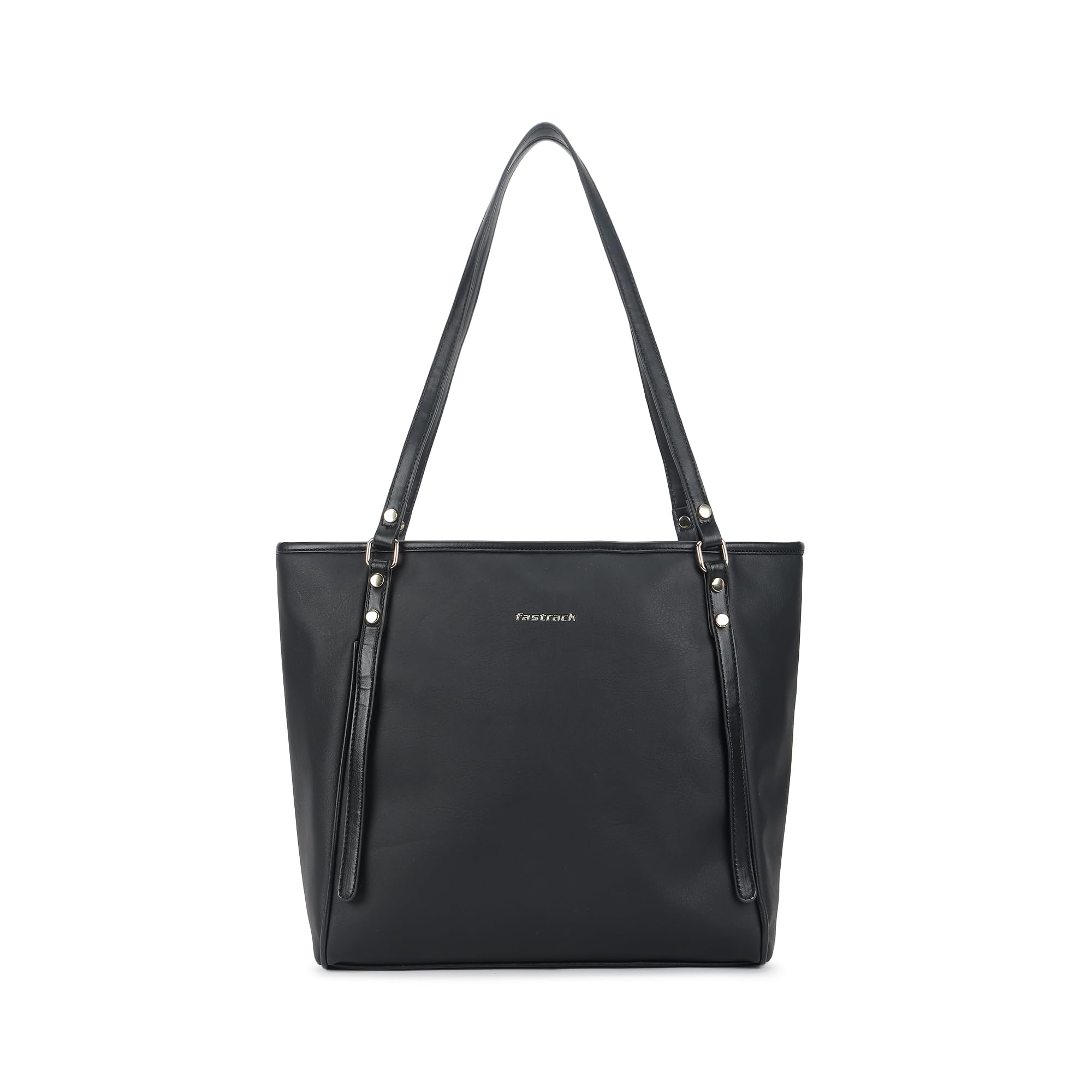 fastrack Casual Laptop Tote Bag For Girls, Large Size With A Zipper Closure And Padded Laptop Compartment, Compatible With Laptops Up To 14 Inches, Double Handle Bag, Black-picture-44