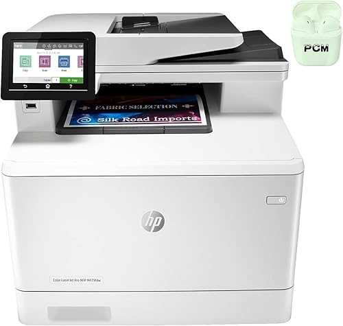 HP Color Laserjet Pro M479fdw Impresora láser inalámbrica todo en uno, fax de copia de escaneo de impresión, pantalla táctil a color de 4.3