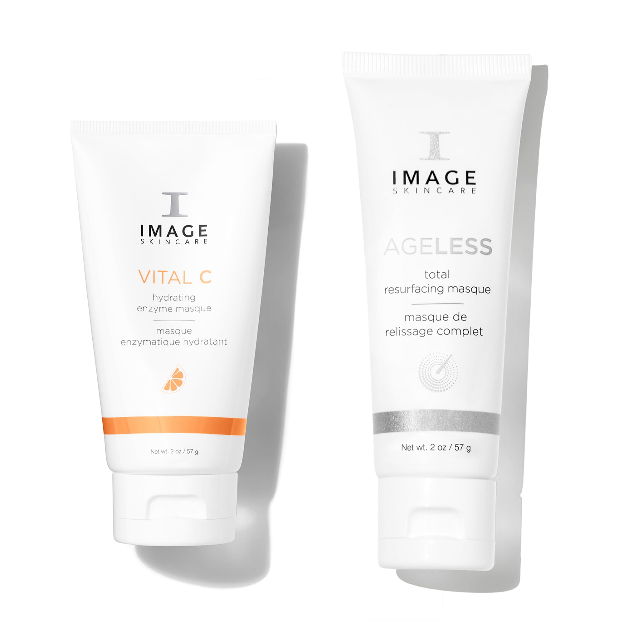 IMAGE Skincare Facial Fix Power Duo, VITAL C Hydrating Enzyme Masque with AGELESS Total Resurfacing Masque, Smoothing and Brightening Skin Care Set