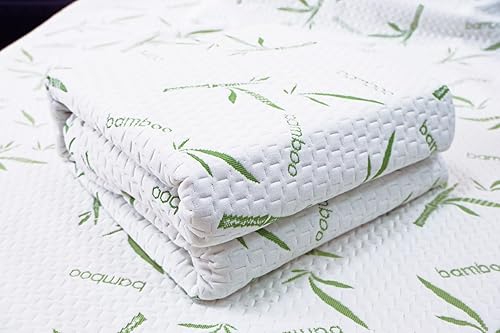 Miniatura 4 de Protector de colchón de bambú con cremallera de 360 - 100% resistente al agua - Funda de colchón de alta elasticidad - Suave, seguro, transpirable,