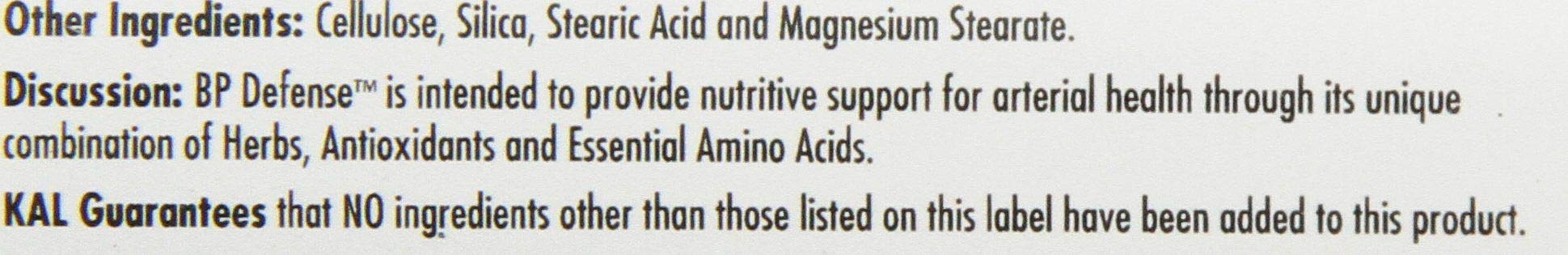 KAL BP Defense Tablets, 60 Count